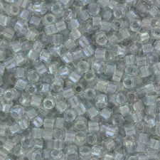 Miyuki delica Beads 11/0 - Pearl lined transparent pale grey ab DB-1677